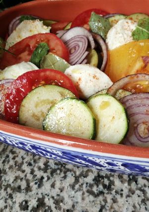 Une photo de Légumes d'été au four