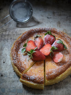 A picture of Petite basque burnt cheesecake.