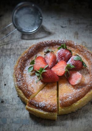 A picture of Petite basque burnt cheesecake.