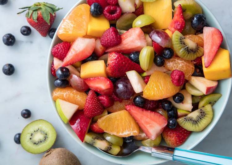 Simple Way to Prepare Fruit Salad in 14 Minutes for Beginners