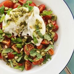 A picture of Summer Tomato Salad with Burrata.