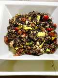 Quinoa negra con jurel y verduras