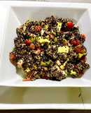 Quinoa negra con jurel y verduras