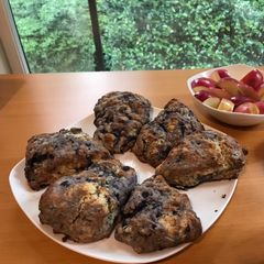 A picture of Berry Scones.