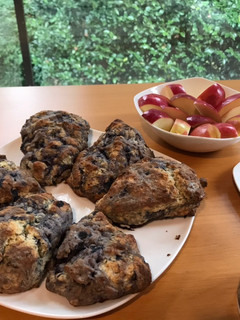 A picture of Berry Scones.