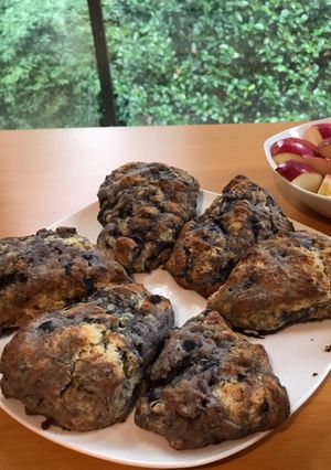 A picture of Berry Scones.