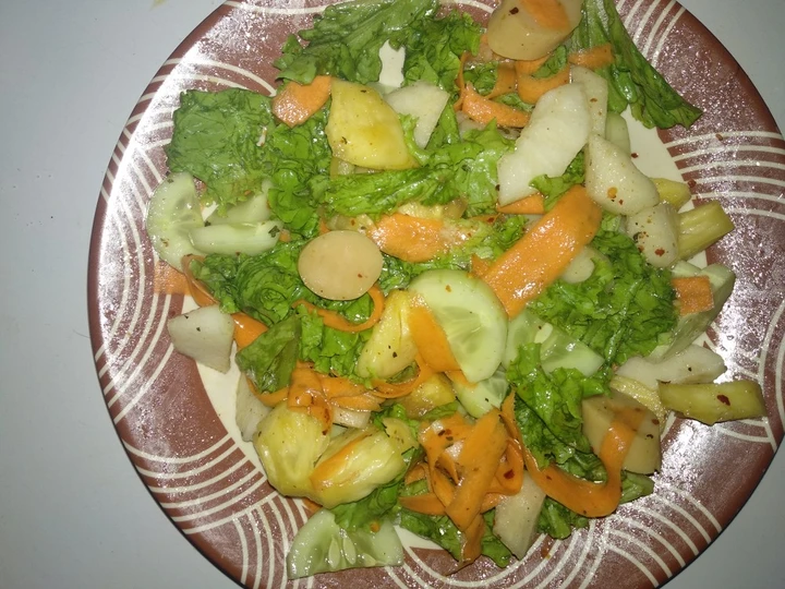Cara Gampang Membikin Resep  Simple Salad for Dinner (Nanas Pedas) yang Menggugah Selera, Sempurna