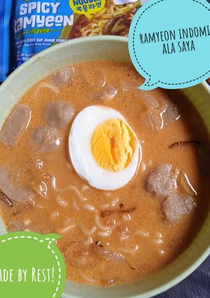 Foto resep Ramyeon indomie ala saya🍜🍜