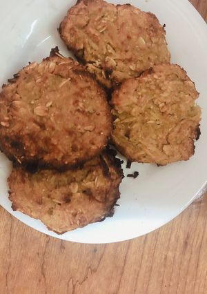 Hình của món Bánh yến mạch dứa mix dừa.