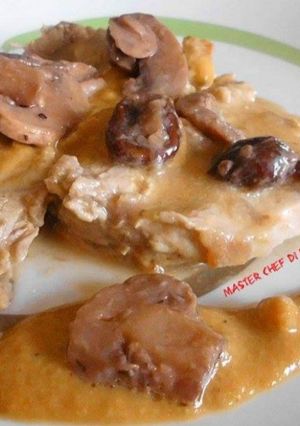 Foto di Arrosto di Maiale con Crema di Funghi Porcini - Senza Glutine -