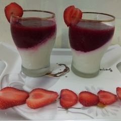 A picture of Strawberry panna cotta.