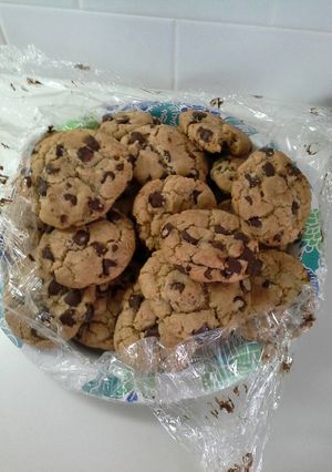 A picture of Big, Fat, Chewy Chocolate Chip Cookies.