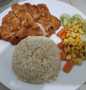 Resep Chicken Schnitzel with spicy buttered rice Anti Gagal