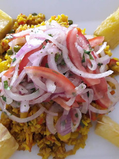 Una foto de Arroz con Langostinos a lo Carmelita