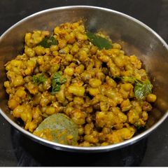 A picture of Maharashtrian Style Moog Usal. (Dry).
