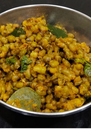 A picture of Maharashtrian Style Moog Usal. (Dry).