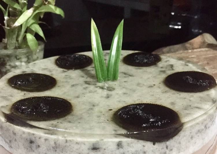 Cara Gampang Membuat Puding kaca lapis oreo, Lezat Sekali
