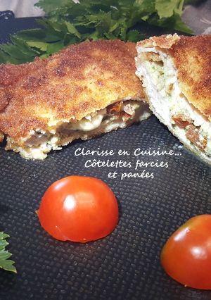 Une photo de Côtelettes farcies et panées