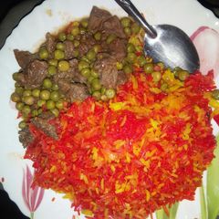 A picture of Biryani rice.