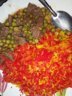 A picture of Biryani rice.