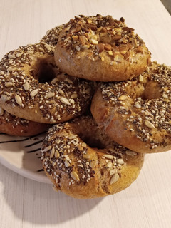 Una foto de Bagels integrales