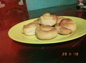 Una foto de Pan dulce amasado