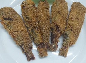 A picture of Goan Style Rava Fish Fry.