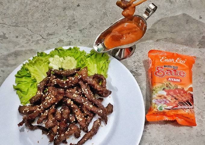 Anti Ribet, Buat Sate Goreng dan bumbu sate instan Praktis