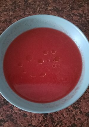 Una foto de Gazpacho de cerezas