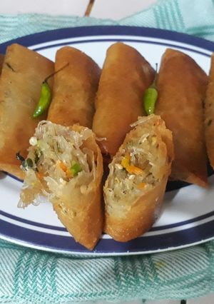 Foto resep Lumpia Bihun Sayur Rumahan (W#35)