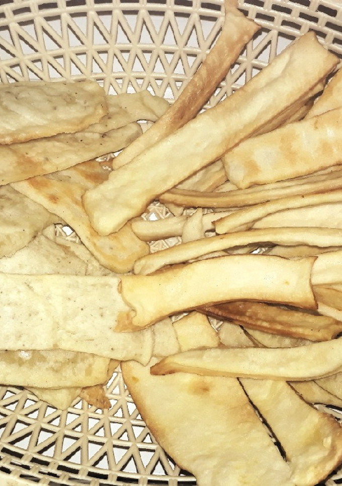 Una foto de Fajitas saborisadas y Talitas dulces. 🍊😋🍵