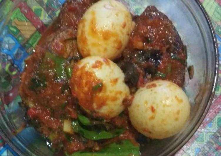 Bumbu Tongkol &amp; telor balado | Bahan Membuat Tongkol &amp; telor balado Yang Enak Banget