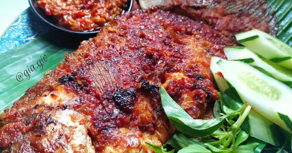 Resep Gurame Bakar Pedas Manis Sambal Bawang Oleh Gia Gio Cookpad