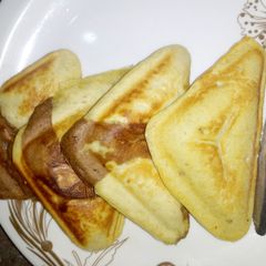 A picture of Toasted chocolate pancake.