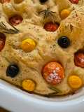 FOCACCIA🌿🍅Con Uchuvas🫒 y Más...!