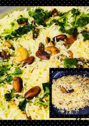 A picture of Vegetarian Navratan pulao.