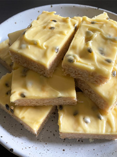 A picture of No-Bake Passionfruit Slice.