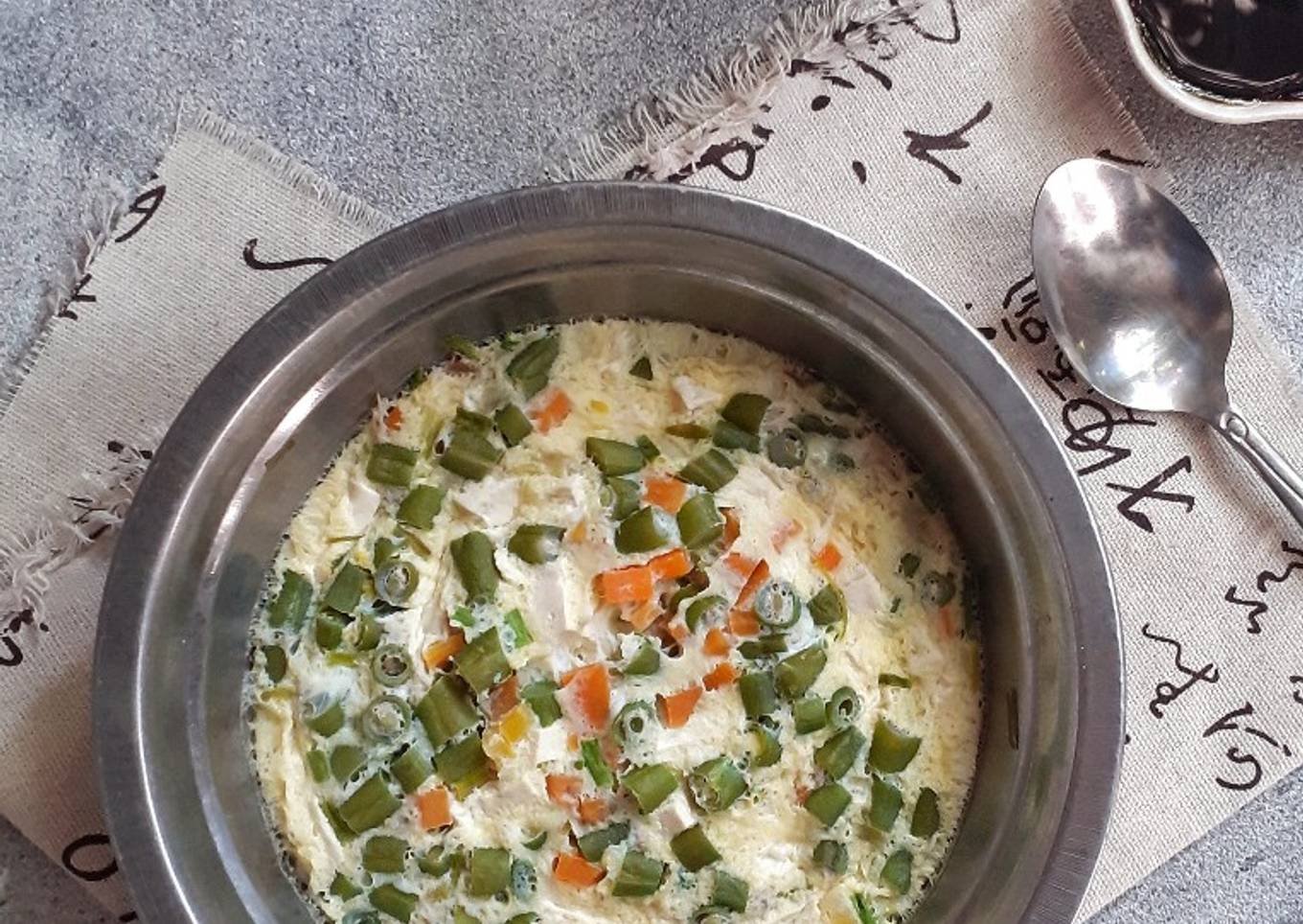 Telur Sayur Tahu Kukus