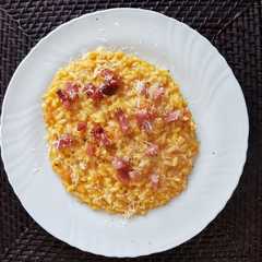 Foto di Risotto zucca mantovana, speck e habanero