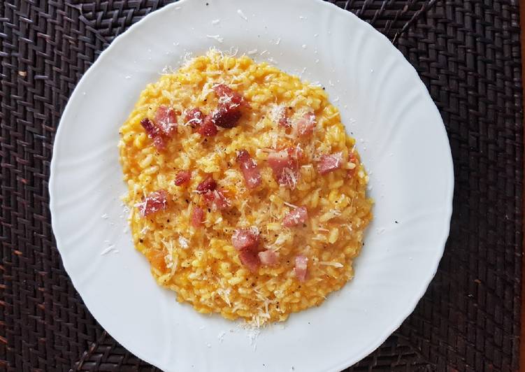 Risotto zucca mantovana, speck e habanero