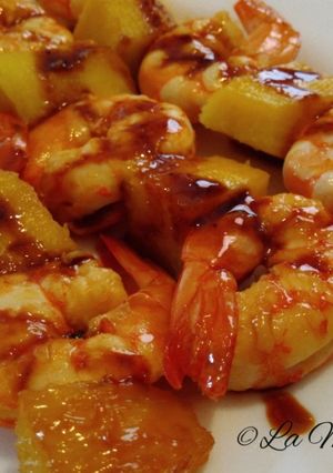 Foto principal de Brochetas de langostinos marinados