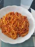 Espaguetis con beicon