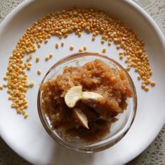 A picture of Mung Dal Halwa.