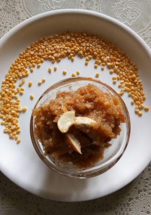 A picture of Mung Dal Halwa.