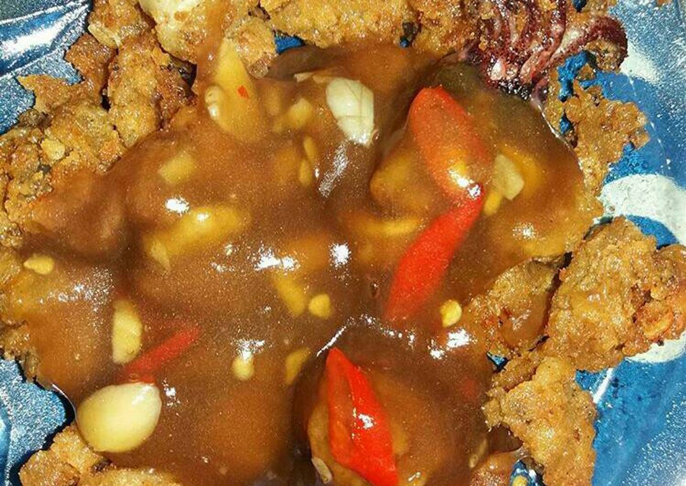 Cumi saus jelly tiram