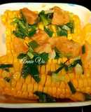 Bắp nướng mỡ hành tóp mỡ