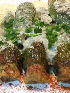 Una foto de Los pimientos rellenos de la yaya