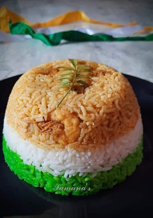 তেরঙ্গা পোলাও (Tricolour polao recipe in Bengali) রেসিপির প্রধান ছবি