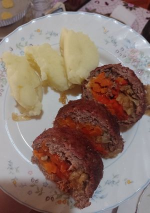 Una foto de Pan de carne relleno