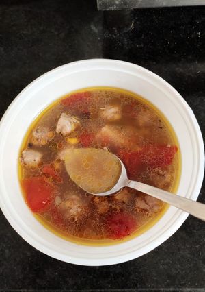 A picture of Chicken soup.